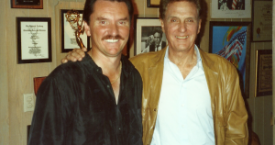 Dan as Producer-Director of the Regional Hospice Telethon with Robert Stack.