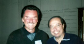 Dan, chatting with Sergio Mendes in Shelter Island, San Diego.