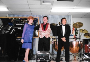 A Gershwin tribute, with former Miss America Laurel Schaefer and Bob Stanley. Enjoying one of the many standing ovations.